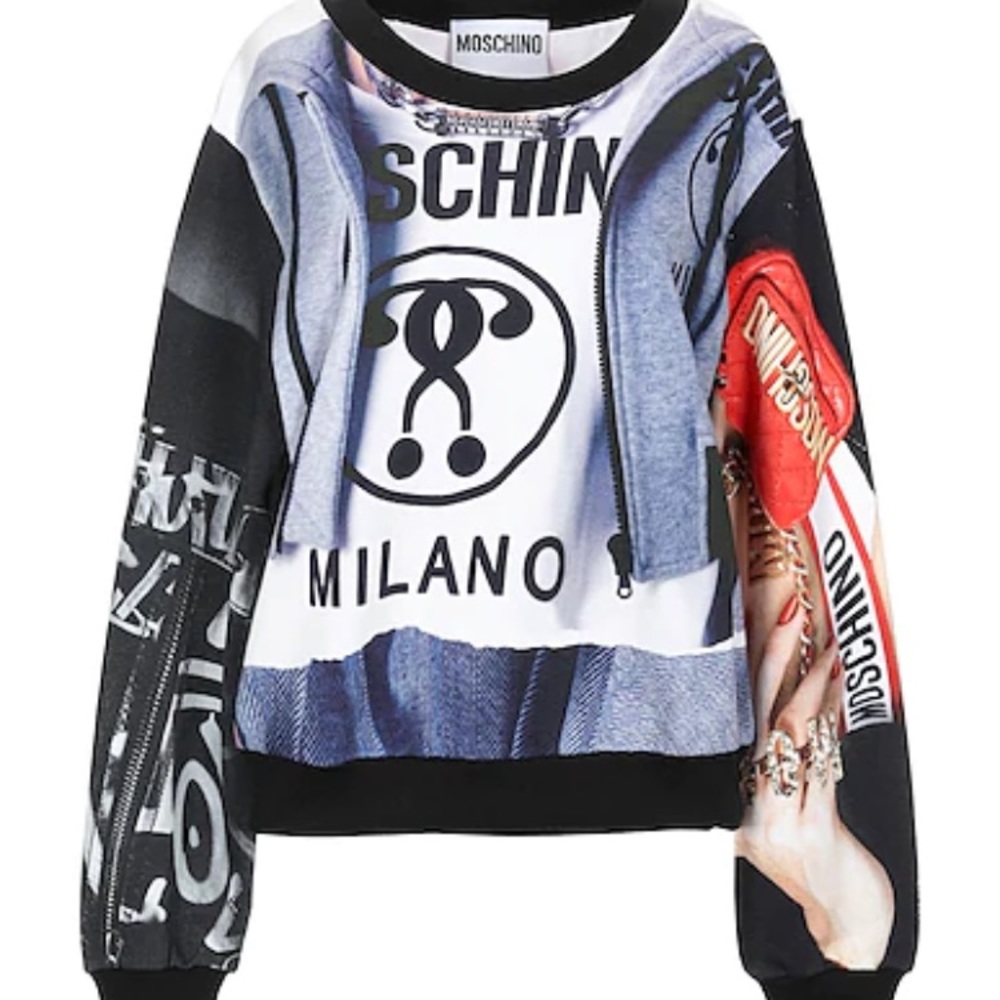 Moschino graphic print pullover